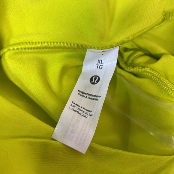 Lululemon Nulu square neck long sleeve bodysuit Lime Green shirt nwt XL - Picture 6 of 10